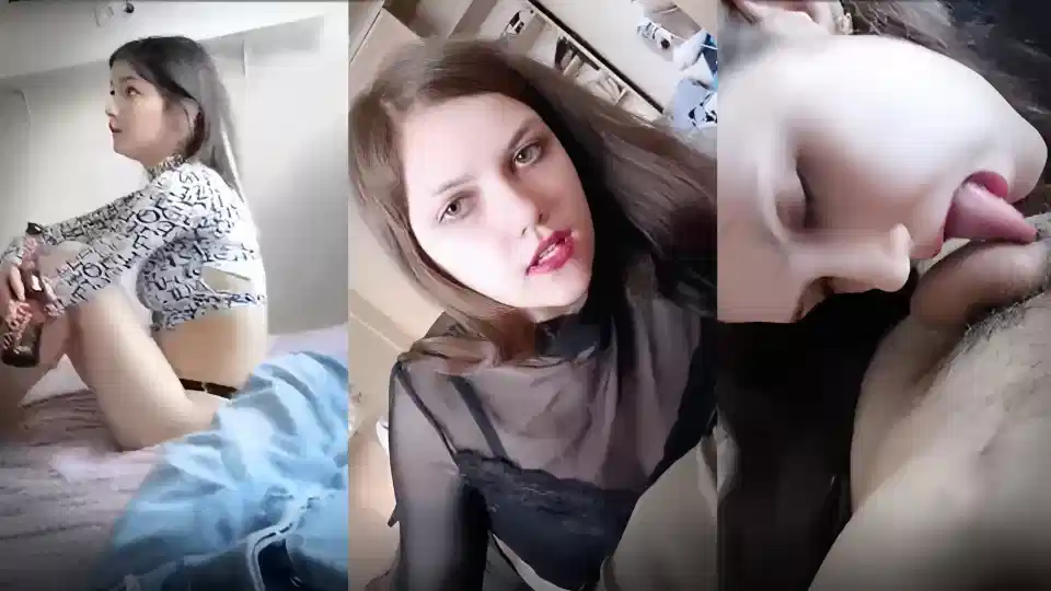 【为国争光】欧美大洋马全程露脸看他们口交都很带劲！！一起舔鸡巴轮流爆草大屁股揉捏奶子